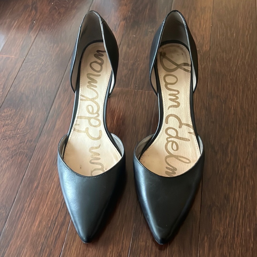 Sam Edelman Black Pointed Toe Heels
